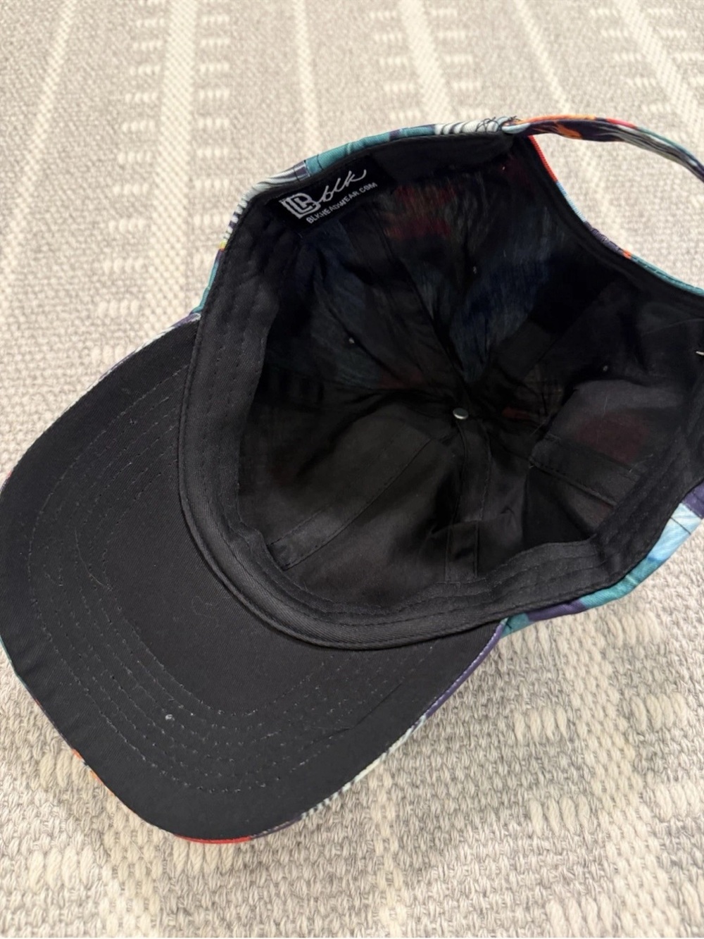 BLK Headwear Tropical Floral Hibiscus Baseball Cap Hat OS - Picture 6 of 7